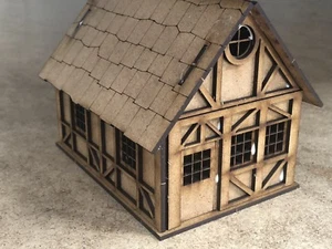 28mm Fantasy Tudor Style Small House T4B - Picture 1 of 10