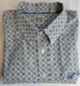 Cinch Western Shirt Men’s Size 2XL (16-18) Long Sleeve Geometric Pattern Cowboy - Picture 1 of 8