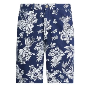 Polo Ralph Lauren Hawaiian Polo Bear 10" Inch Bearwaiian Chino Shorts Size 30 - Picture 1 of 3