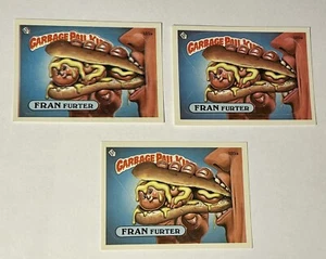 (3) Tarjetas coleccionables Garbage Pail Kids 1986 serie 5 #185a FRAN Furter H364 - Imagen 1 de 2