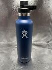 Blue Hydroflask 21oz 621ml Sport Cap Water Bottle Insulated Used