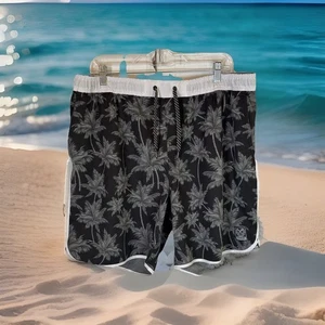 Dixxon Shorts Mens 2XL Palm Tree Swim Trunks Elastic Drawstring Boardshorts - Picture 1 of 13