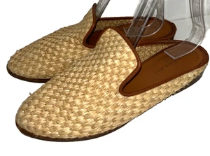 Clergerie Made in France Women’s Raffia Mule Flat size 38.5/7.5 Boho - Picture 1 of 9