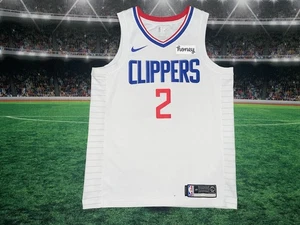 Camiseta deportiva blanca Swingman de Los Angeles Clippers Kawhi Leonard #2 talla grande usada - Imagen 1 de 13