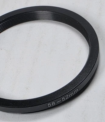 Step-up Ring Metal 52-58mm 52mm Lens to 58mm Filter 52mm-58mm 52-58 StepUp - Image 1 of 4