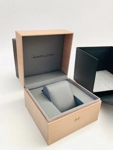 Hamilton Watch Box Presentation Wood Effect Cardboard Display Empty - Picture 1 of 6