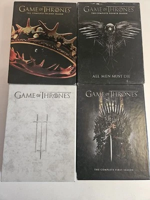 GAME OF THRONES DVDs COMPLETE SEASONS 1 , 2 , 3 & 4 - Image 1 of 4