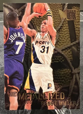 1996-97 Fleer Metal Reggie Miller Metallized #129 Pacers - Image 1 of 2