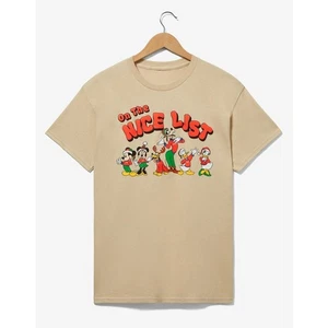 Disney Mickey & Friends Nice List Christmas Holiday Women's T-Shirt Size 2X New - Picture 1 of 5