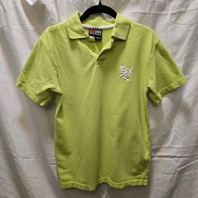 Camisa Polo Southpole Y2K Niños Talla M (12-14) Verde Manga Corta Informal Top Foto 1 de 4