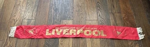 Vintage Liverpool Football Scarf 1981 Printed European League Winners - Picture 1 of 8