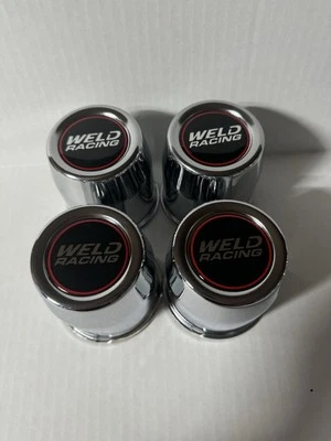 4  STEEL CENTER CAPS 5 LUG WELD RACING WHEELS  DRAG LITE PRO STAR   3.17 " OD - Image 1 of 3