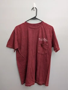 Camiseta roja de playa/pescador A4 nueva con etiquetas Salt Life para hombre talla mediana nueva con etiquetas - Imagen 1 de 3