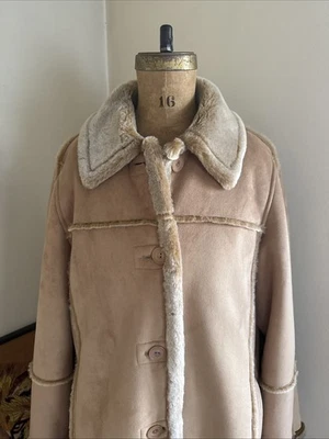 Vtg Suede Button Winter Coat by Utex MAXI Stunning Quality - Image 1 of 4