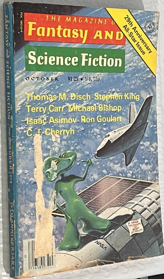 Magazine of Fantasy Science Fiction October 1978 Stephen King's The Gunslinger - Image 1 of 3