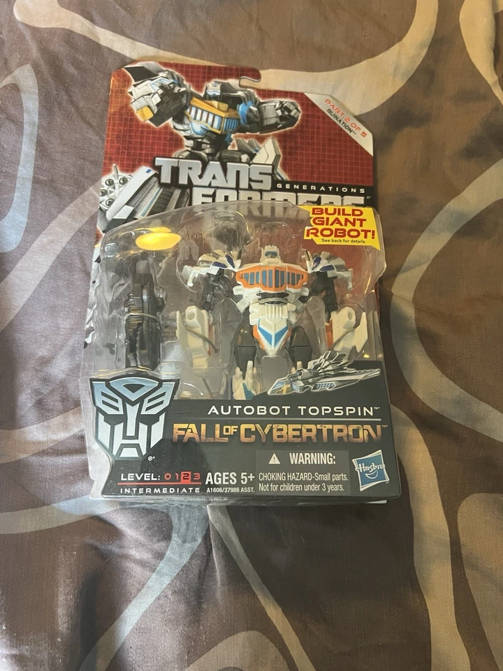 TRANSFORMERS Generations Fall Of Cybertron FOC Deluxe Class Topspin Novo 2010 - Imagem 1 de 2