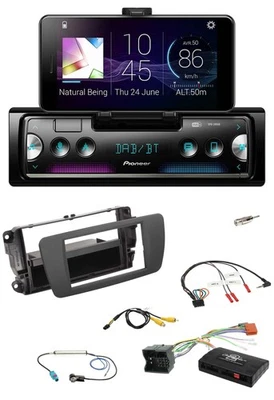 Pioneer USB Lenkrad Bluetooth DAB Autoradio für Seat Ibiza 2008-2015 tuam grey - Bild 1 von 4