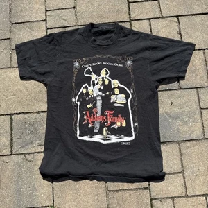 Vintage Addams Family Shirt Herren SM schwarz Hanes 1991 Film Horror T 90er 20 x 27 - Bild 1 von 7