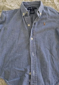 Verry nice ..Ralph Lauren denim shirt Size 4 VGUC  - Picture 1 of 3