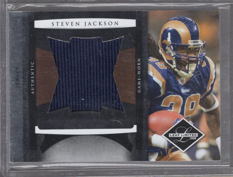 2008 Leaf Limited Jumbo Jerseys #3 Steven Jackson 50/50 - Image 1 of 1