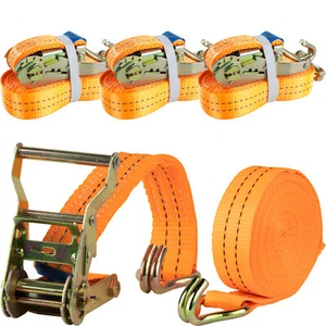 4x Spanngurte mit Ratsche und Haken Zurrgurte Spanngurt 2000kg 2t 6m Meter - Bild 1 von 9