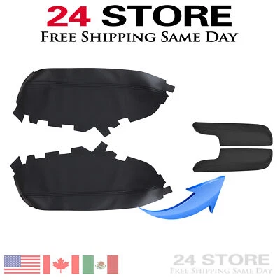 Cubierta de panel de puerta con reposabrazos de cuero negra para Toyota Avalon 2013 2014 2015-2018 EE. UU. Foto 1 de 4