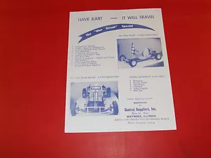 WOW! Vintage & Rare CENTRAL SUPPLIER GO KART HAND OUT,, MAILER, SALES KATALOG - Bild 1 von 1