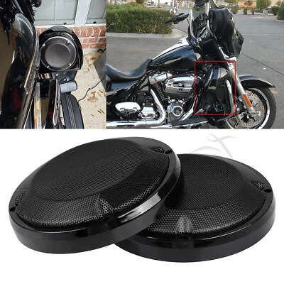 6.5" Saddlebag Lid Speaker Grill Cover Lower Vented Fairing For Harley Touring - Image 1 of 4