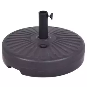 4.8 Lbs. 20 In. HDPE and Steel Patio Umbrella Base round 23L Water Filled Umbrel - Picture 1 of 12