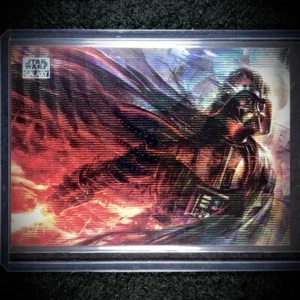 2024 Star Wars Chrome Galaxy Conquering Shadow Wave Refractor /99 Darth Vader 80 - Picture 1 of 1