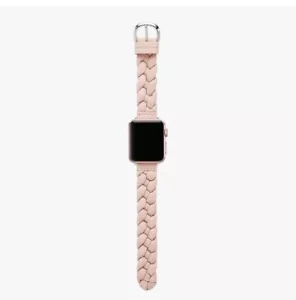 KATE SPADE Braided Leather 38-49mm Band For Apple Watch® PINK NWT - Picture 1 of 15