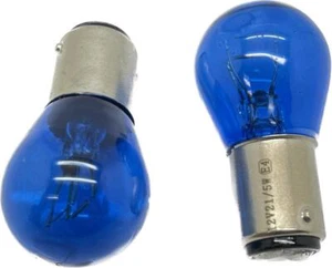 380 bay15d P21/5w 12V bulbs replacement DRL xenon blue 5000K for VW Caddy 10-15 - Picture 1 of 8