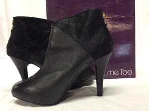 Me Too Women’s Lexintong 6 Boot, Black $169 Size 11 M Leather/Suede Dress Boot  - Picture 1 of 8