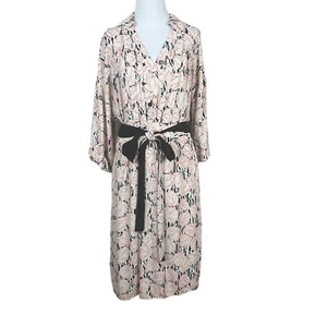 Abito Diane Von Furstenberg donna XL multicolore foglia manica larga 3/4 ufficio - Foto 1 di 16