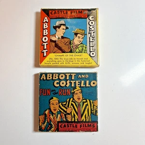Vintage 8mm Films Abbott & Costello CHAMPS OF THE CHASE & FUN ON THE RUN 835 811 - Picture 1 of 6