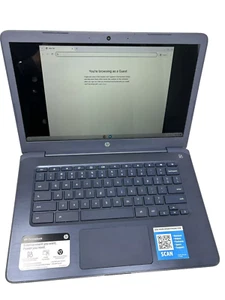 HP Chromebook 14-db0044wm 4GB 32 GB 14 - inch Touchscreen Auto Update until 2026 - Afbeelding 1 van 3