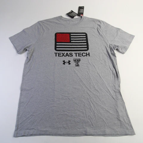 Texas Tech Red Raiders Under Armour Short Sleeve Shirt Men's Gray New Cover