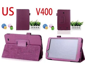 New Luxury Folio PU Leather Stand Case Cover For LG G Pad 7.0 V400 7" Tablet - Picture 1 of 3