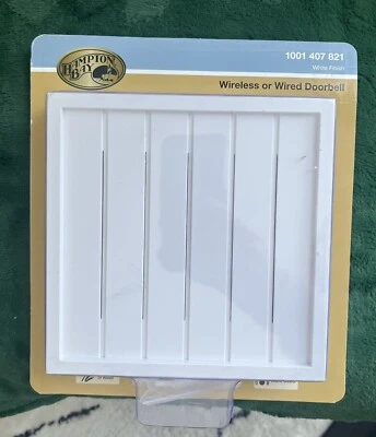 Hampton Bay Timbre Inalámbrico con Cable 16 Telodías Blanco Timbre Kit Caja Abierta NUEVO Foto 1 de 4