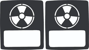 Tail Light Covers Radioactive for Jeep Wrangler JL - Bild 1 von 5