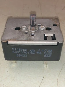 3148952 BLACK WHIRLPOOL SURFACE ELEMENT SWITCH 30 DAY WTY Free Shipping - Picture 1 of 10