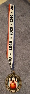 Crown Bowling 2020 Medal Award Necklace NEW - Picture 1 of 5