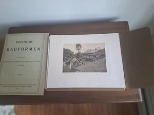 Cartera de principios de 1900 de diseños de casas de Croacia impresiones sepia J Elchlepp Friburgo - Imagen 1 de 15