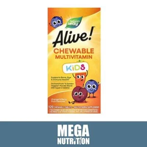 Nature's Way Alive! Kinder kaubar Multi-Vitamin Orangenbeere 120 Tabletten - Bild 1 von 1