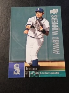 ICHIRO 2009 UPPER DECK AWARD WINNERS BASEBALL CARD #958 SEATTLE MARINERS - Picture 1 of 2