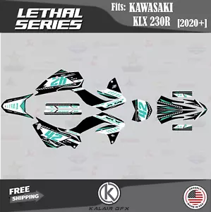 Graphics Kit for KAWASAKI KLX230R 2020 2021 2022 2023 Lethal - TEAL-SHIFT - Picture 1 of 6