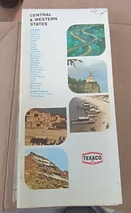 1977 Edition Texaso Central & Western States Oil Tankstelle Road Map - Bild 1 von 2