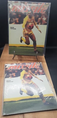 lot 2 MISSILE Soccer League Magazine 1986 ADAM TOPOLSKI Cover Pittsburgh Program - Image 1 of 4