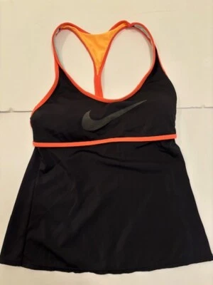 Sujetador sin mangas Nike para mujer negro corredor trasero incorporado copas extraíbles usado en excelente estado 8 Foto 1 de 4