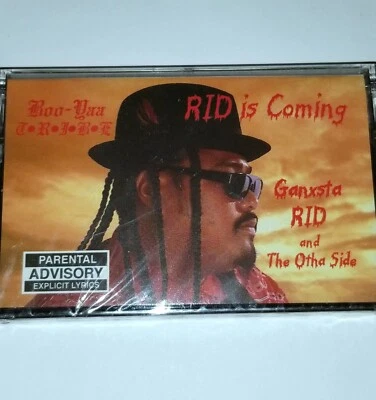 GANXSTA RID SEALED RAP TAPE BOO YA TRIBE CASSETTE G FUNK GANGSTER SAMOAN 12" lp - Image 1 of 4